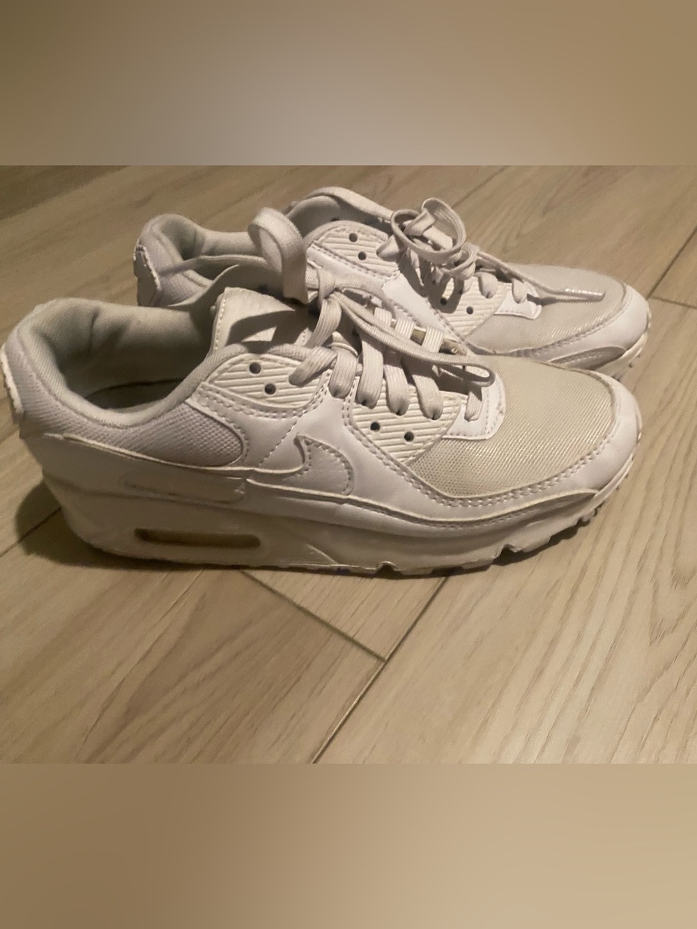 Nike Air Max 90 Triple White Women’s Size 7.5 – Used